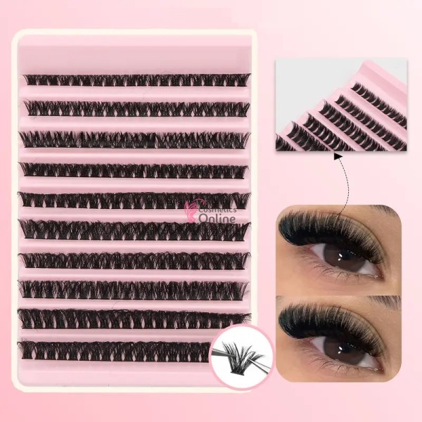 Gene false  smocuri / manuchi Soft Eyelash 80D de D/0,15/8-16mm - 200 smocuri SMK80-Mixt